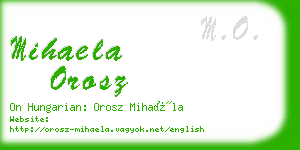 mihaela orosz business card